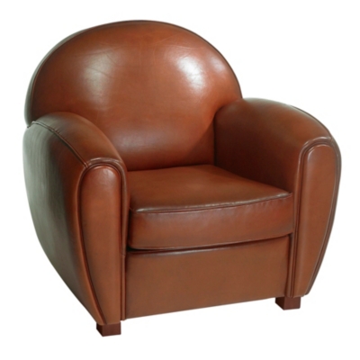 Fauteuil Cleyborne, cuir basane ...
