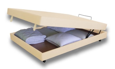 Sommier coffre déco microfibre, 28 cm 