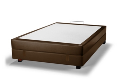 Sommier coffre d&eacute;co aspect cuir, 28 cm