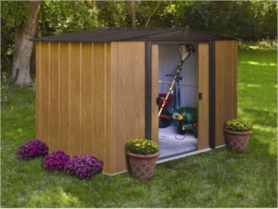 Abri Jardin métal finition bois 4.6 m2  CHAL...