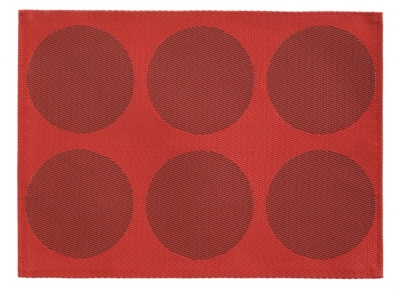 Lot de 2 sets de table Calvi rouge   