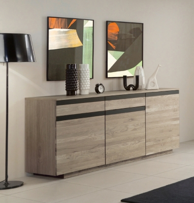 Buffet Caly, 3 portes, 2 tiroirs. 