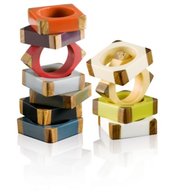 Rond de serviette Cubo,  8 coloris   