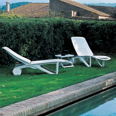 Lot de 2 bains de soleil résine DANGARI + 2 ...