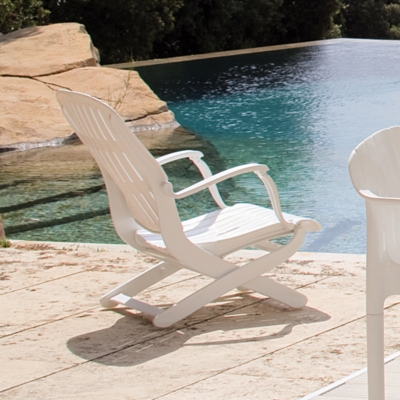 Lot 4 fauteuils résine pliants DANGARI multi...