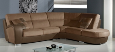 Angle m&eacute;ridienne bi-mati&egrave;re cuir/microfibre