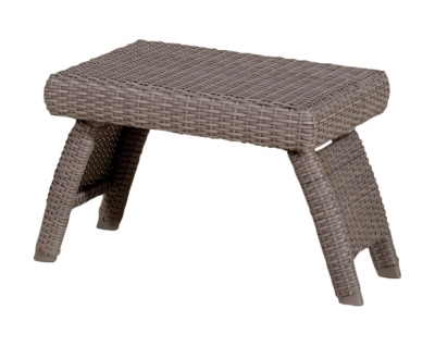 Table basse pliante Duna fibre bross&eacute;e 70 x 70 cm JARDIN AU BOUT DU MONDE