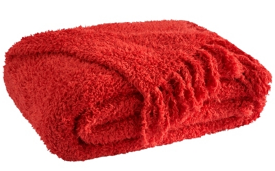 Plaid Douceur rouge   