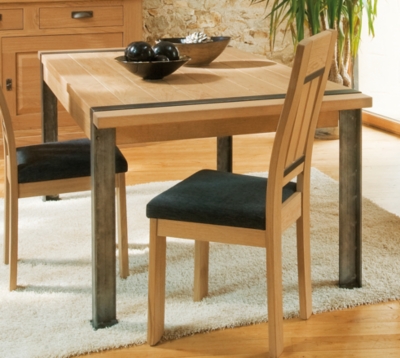 Table rectangulaire pieds acier FLORILEGE