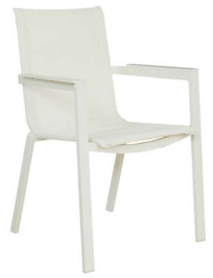Lot de 4 fauteuils Boston alu/te...
