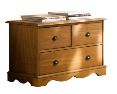 Commode Hastings 3 tiroirs, 2 fi...