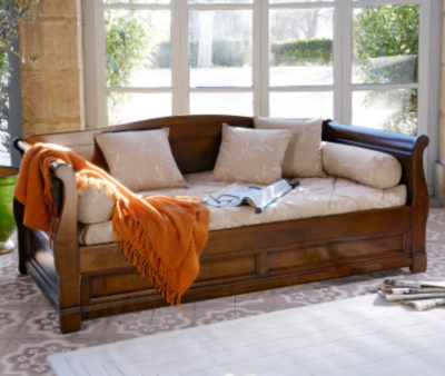 Lit gigogne Héritage finition antiquaire ave...