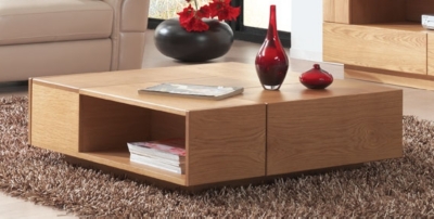 Table basse carrée 2 tiroirs Il...