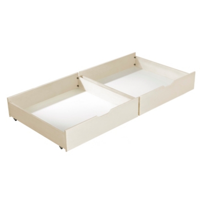 Lot de 2 tiroirs Iris teintés ivoire   