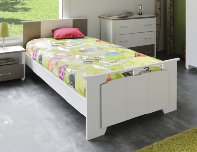 Lit Camille taupe 90 x 190 cm