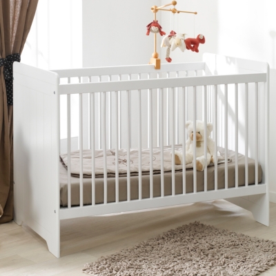 Lit bébé Savana blanc 