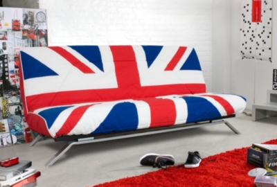 Banquette clic clac London, matelas Dunlopill...