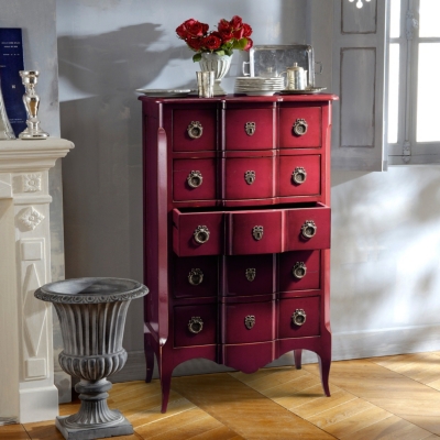 Chiffonnier 5 tiroirs Louise, ve...