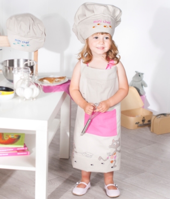 Ensemble enfant tablier et toque Lou NYDEL