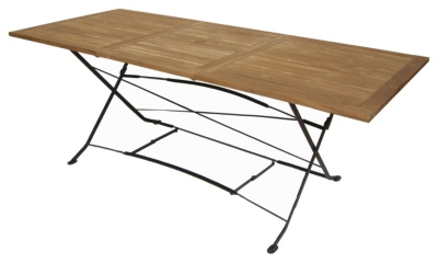 Table teck Louisiane 150/210x90 cm, structure...