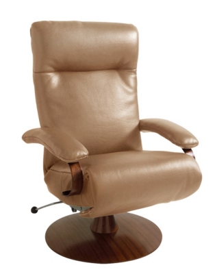 Fauteuil de relaxation manuel Madison, c uir pleine fleur grain taureau
