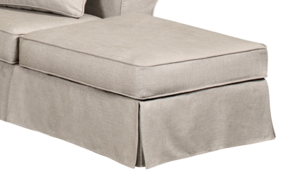 Pouf carré Maeva tissu A bâchette   