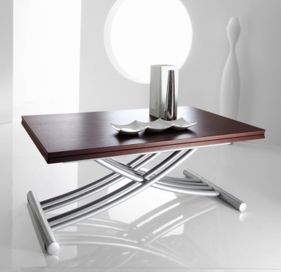Table basse multiposition Maria teint&eacute;e weng&eacute;