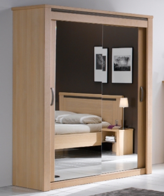 Armoire Marina 2 portes miroir 