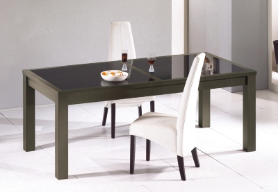 Table rectangulaire dessus verre Miami