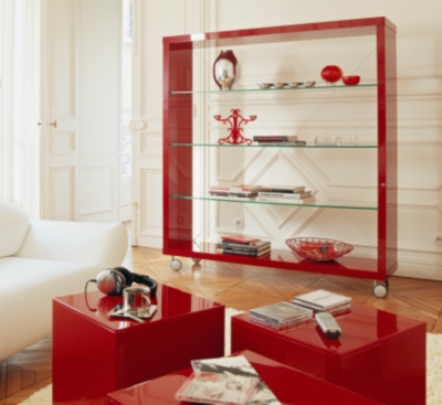 Etagère Milano rouge   