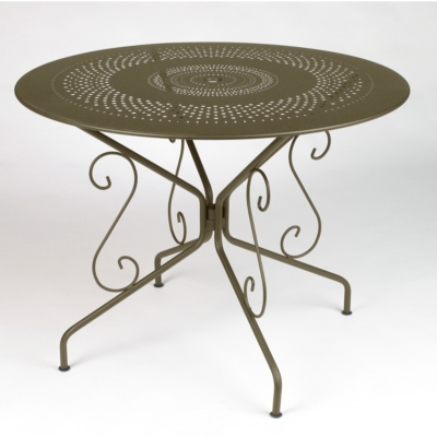 Table pliante FERMOB Montmartre ronde 96 cm pour 195