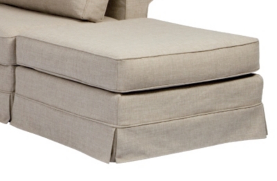 Pouf carré Naxos tissu A bâchette   