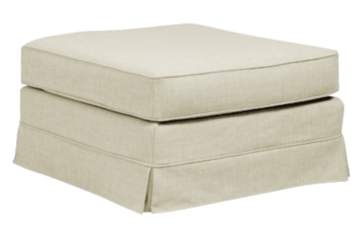 Pouf carré Naxos tissu A bâchette 
