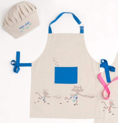 Ensemble enfant tablier et toque Nino NYDEL