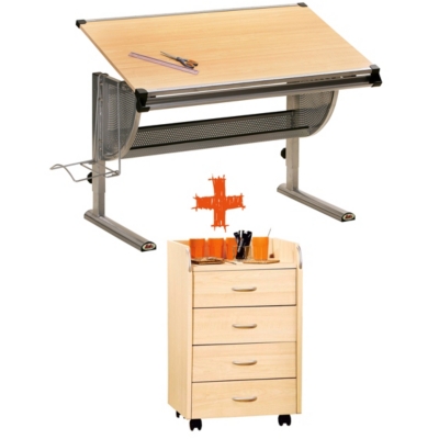 Ensemble bureau architecte et caisson  4 tiro...