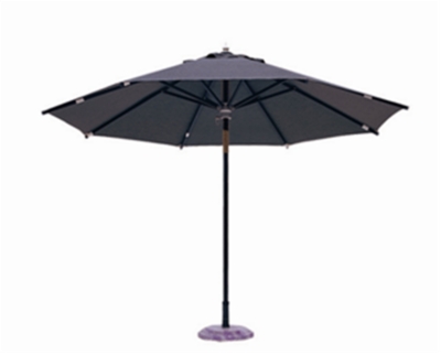 TOSCANE parasol droit en alu diam 350cmtaupe