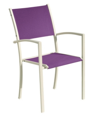 Lot de 2 fauteuils Piazza VLAEMYNCKmtal perle/Batyline pour 540