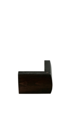 Pied d'angle carré teinté wengé SEALY,  10...