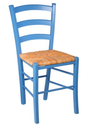 Lot de 2 chaises Prune bleu laqué   