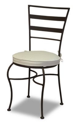 Lot de 2 chaises Ré acier coloris rouill  e ...