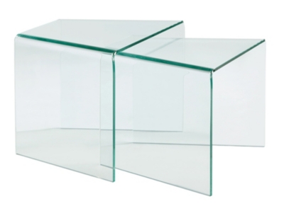 Lot de 2 tables gigognes Saphir 