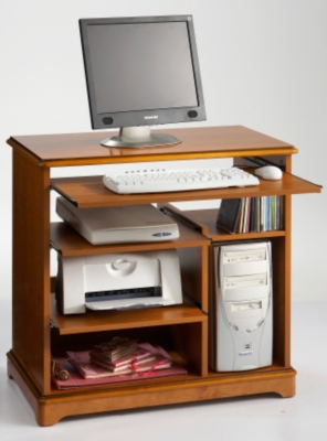 Bureau multimédia Simon finition merisier 