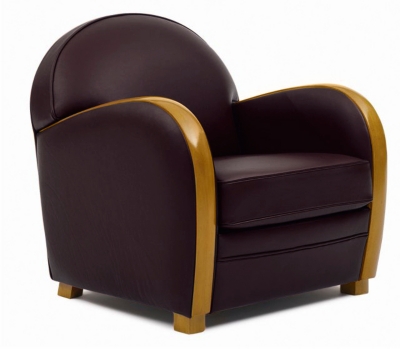 Fauteuil Sirius Retro cuir vachette plei ne f...