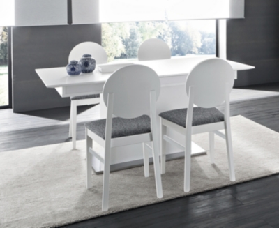 Table pied central avec allonge Sole