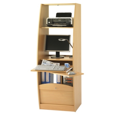Meuble multimédia Solo 60 cm coloris hêtre 