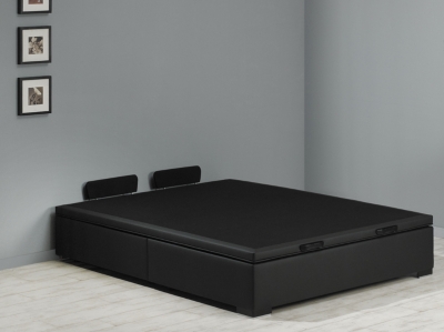 Sommier coffre déco noir SIMMONS 