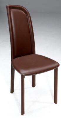 Lot de 2 chaises Sophia pointe � gauche cuir