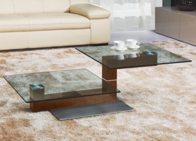 Table basse à plateau pivotant Split 