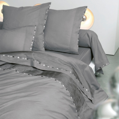 Housse de couette percale brodée Seattle SYL...