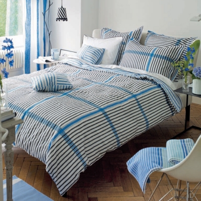 Housse de couette tissé teint Sp...